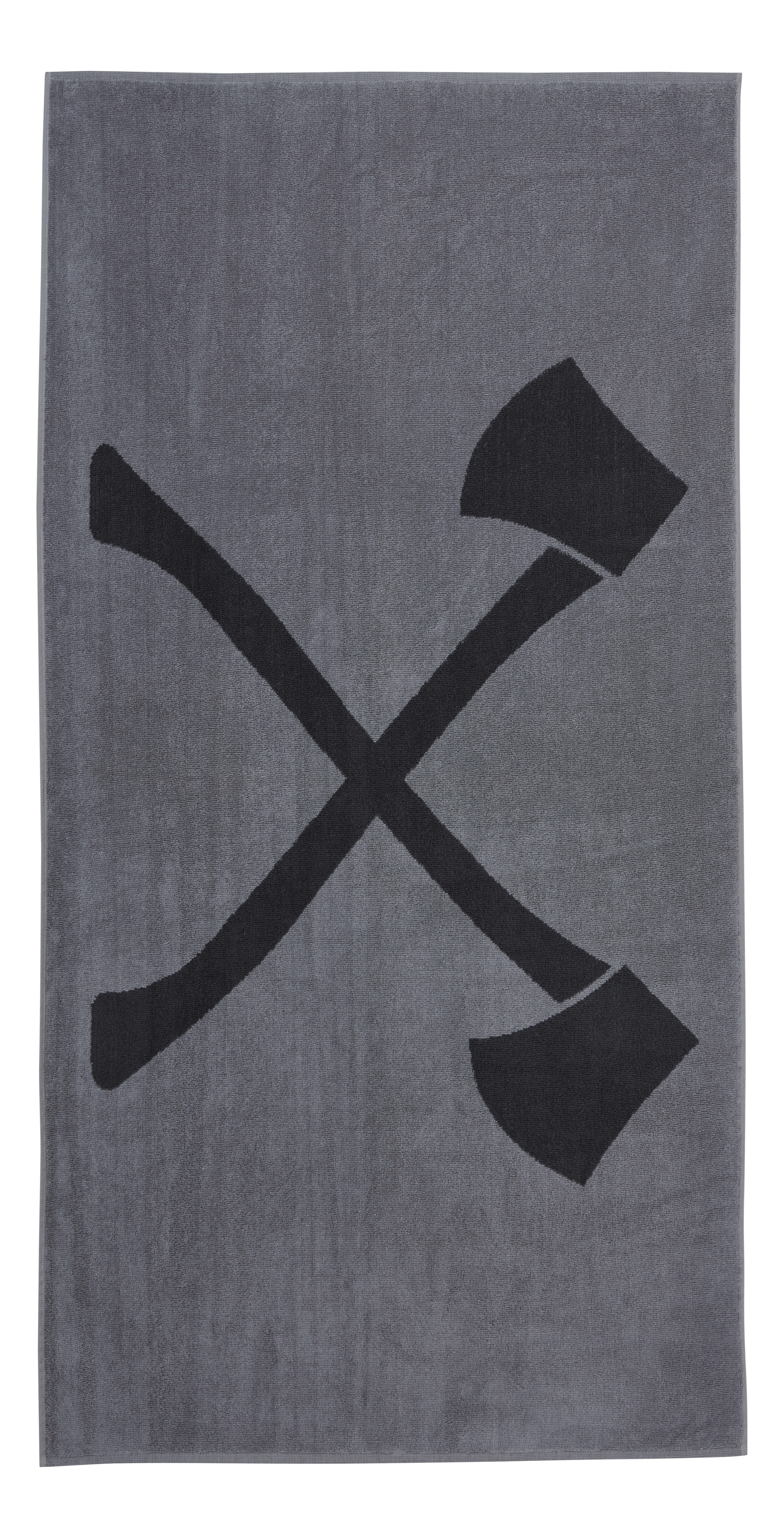 Duschtuch dunkelgrau/hellgrau